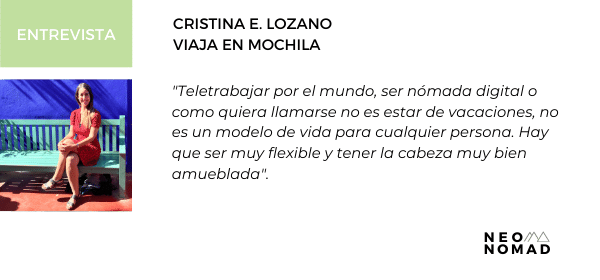 Entrevista Nómada Digital - Cristina E. Lozano